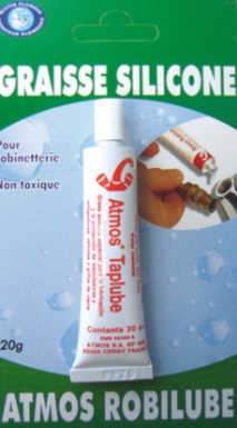 Graisse silicone pour robinetterie "robilube" - 20 g. disponible abidjan cote d'ivoire.