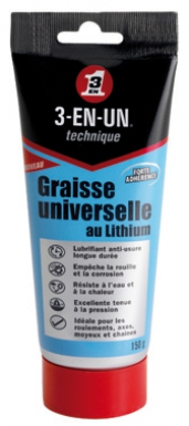 Graisse universelle au lithium - technique 3 en un - tube 150 g. disponible abidjan cote d'ivoire.