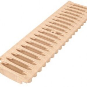 Grille renforcée 130 x 500 mm pour caniveau pvc - coloris sable. disponible abidjan cote d'ivoire.