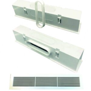 Grille simple déflexion abs m1 600x100 blanche. disponible abidjan cote d'ivoire.