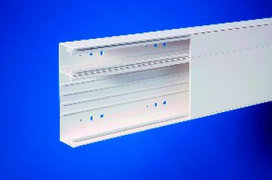 Gtl-pack 250/2x65 goulotte technique logement 2 compartiments blanc. disponible abidjan cote d'ivoire.