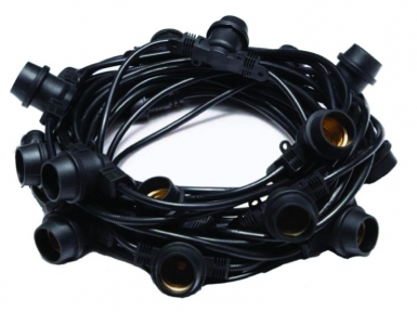 Guirlande 10 m  tonnelle 10 douilles ip65 - livrée sans ampoule. disponible abidjan cote d'ivoire.