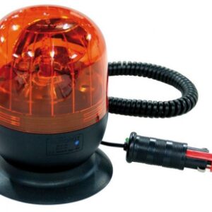 Gyrophare 12 v - socle magnétique rigide avec ventouse - cabochon orange - branchement allume-cigare. disponible abidjan cote d'ivoire.