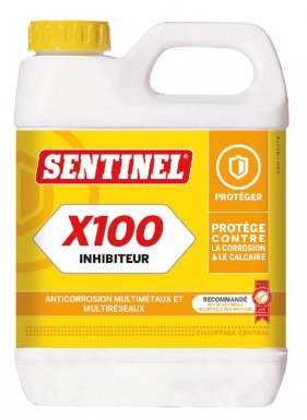 Inhibiteur x100 - anticorrosion multimétaux et multiréseaux - bidon 1 l. disponible abidjan cote d'ivoire.