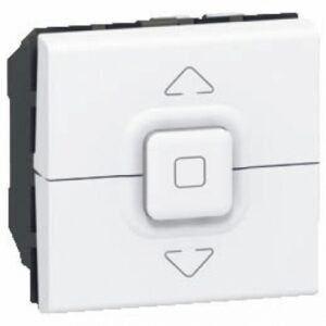 Interrupteur de volets roulants 500w maximum mosaic 2 modules - blanc. disponible abidjan cote d'ivoire.