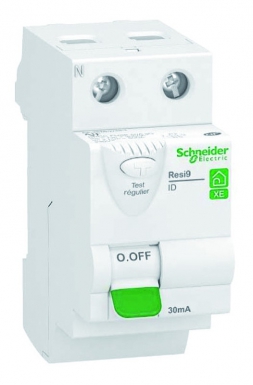 Interrupteur différentiel 40a xe resi9 - type ac - bipolaire - 30ma - 230v ca - embrochable. disponible abidjan cote d'ivoire.