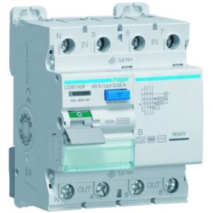 Interrupteur différentiel cdb740f 3p+n 40a 30ma type b - à bornes alignées. disponible abidjan cote d'ivoire.