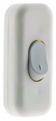 Interrupteur à mains zenitech unipolaire 2 a - coloris blanc. disponible abidjan cote d'ivoire.