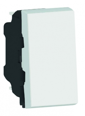 Interrupteur ou va-et-vient 10ax 250v~ mosaic easy-led 1 module - blanc. disponible abidjan cote d'ivoire.