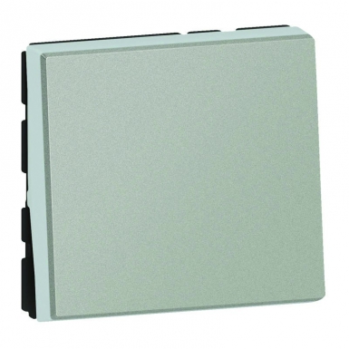 Interrupteur ou va-et-vient 10ax 250v~ mosaic easy-led 2 modules – alu. disponible abidjan cote d'ivoire.