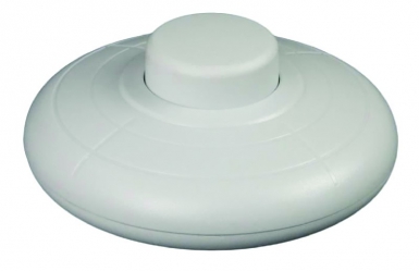 Interrupteur à pieds zenitech unipolaire 2a - coloris blanc. disponible abidjan cote d'ivoire.