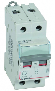 Interrupteur-sectionneur dx³-is 2p 400v~ - 40a - 2 modules. disponible abidjan cote d'ivoire.