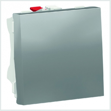 Interrupteur va-et-vient 10 ax 2 modules aluminium. disponible abidjan cote d'ivoire.