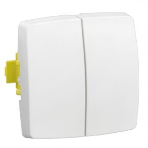 Interrupteur, va-et-vient ou poussoir double - transformeur double 5 en 1. disponible abidjan cote d'ivoire.