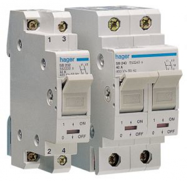 Interrupteurs tétrapolaires avec indicateur 4 x 25 a - 400 v ~. disponible abidjan cote d'ivoire.