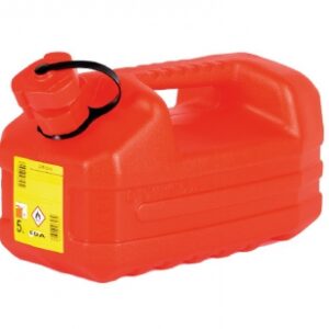 Jerrican hydrocarbure rouge - contenance 5 litres. disponible abidjan cote d'ivoire.