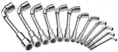 Jeu de 12 clés à pipe débouchée 6/6 pans - de 7 à 24 mm - chr. disponible abidjan cote d'ivoire.