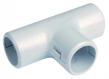 Jeu de 2 tés pour conduits rigides irl ø 16 mm blanc. disponible abidjan cote d'ivoire.