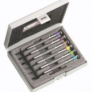 Jeu de 6 tournevis horloger - 3 "6 pans" (1,5 - 2 - 2,5), 3 ph (00 - 0 - 1). disponible abidjan cote d'ivoire.