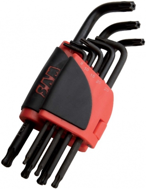 Jeu de 8 clés mâles torx et résistorx longues à tête sphérique - 9-10-15-20-25-27-30-40 mm. disponible abidjan cote d'ivoire.