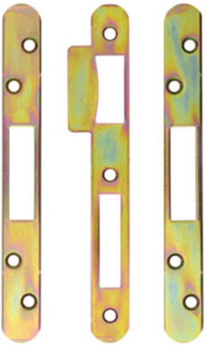 Jeu de gâches plates 20 mm, trous oblong, réversibles pour série 5000. disponible abidjan cote d'ivoire.