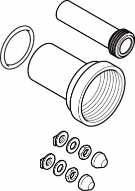 Jeu de manchettes wc suspendus - pehd - aliment/évacuat. disponible abidjan cote d'ivoire.