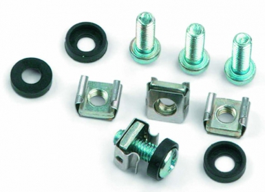 Jeux de 20 vis écrous cage pour baie et coffret 19''. disponible abidjan cote d'ivoire.