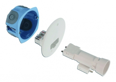 Kit d'applique ø 67 mm + fiche / douille e27. disponible abidjan cote d'ivoire.