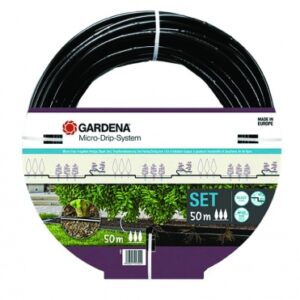 Kit d'initiation 50 m de tuyau à goutteurs incorporés et bouchon fin de ligne - réf. disponible abidjan cote d'ivoire.