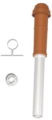 Kit de base rouge c33 - ø 60/100. disponible abidjan cote d'ivoire.