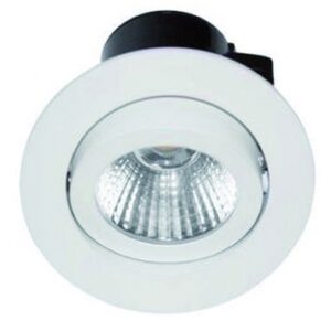 Kit encastré rond led orientable 4000°k 650 lm 7w blanc mat. disponible abidjan cote d'ivoire.