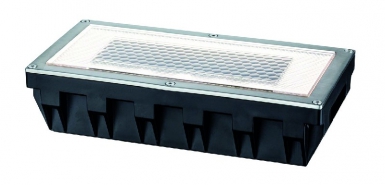 Kit encastrés sol rectangulaire special line solar box led acier inox, 1x0,6 w 7,5 lm 2700°k sources incluses dim. disponible abidjan cote d'ivoire.