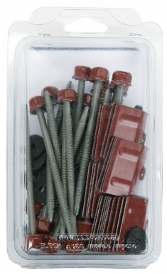 Kit fixation cobacier/bois: tirefonds, plaquettes, rondelles cond. disponible abidjan cote d'ivoire.