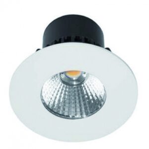 Kit spot encastré rond led fixe ip65 7w 460 lm 3000° k blanc mat. disponible abidjan cote d'ivoire.