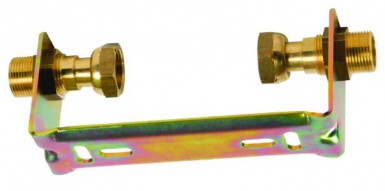 Kit support decompteur laiton d'eau dn 15 - 170 mm - filetage 20x27. disponible abidjan cote d'ivoire.