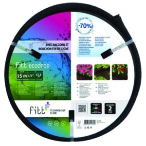 Kit tuyau d'irrigation poreux 13-16 mm - 15 m / 1 raccord et 1 bouchon. disponible abidjan cote d'ivoire.