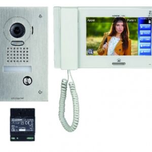 Kit vidéo encastré comprenant :1 platine jpdvf, 1 moniteur jp4med & 1 alimentation ps2420d. disponible abidjan cote d'ivoire.