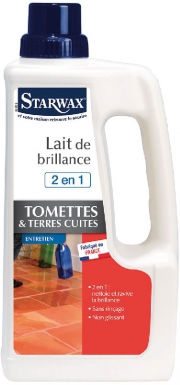 Lait de brillance - tomettes et terre cuite  – nettoie et ravive - 1 l. disponible abidjan cote d'ivoire.