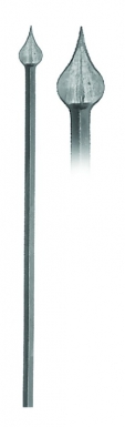 Lance 9cld16-1200 carré de 16 mm forgeage sur angle hauteur 1200 mm. disponible abidjan cote d'ivoire.