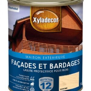Lasure protectrice transparente longue durée pour façades et bardages bois toutes essences - chêne clair satin - 1l. disponible abidjan cote d'ivoire.