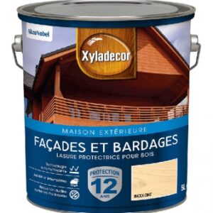 Lasure protectrice transparente longue durée pour façades et bardages bois toutes essences - incolore satin - 5l. disponible abidjan cote d'ivoire.