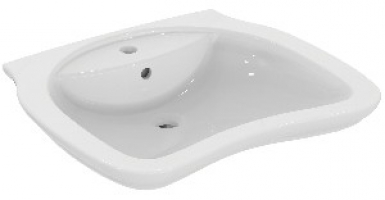 Lavabo matura 2 65 x 55 cm - avec trop plein - spécialement étudié pour personnes à mobilité réduite. disponible abidjan cote d'ivoire.