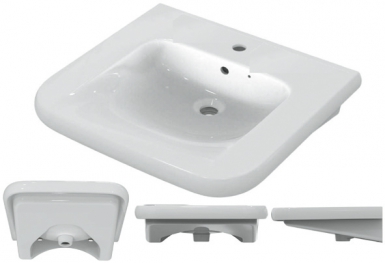 Lavabo matura 2 65 x 55 cm - spécialement étudié pour personnes à mobilité réduite. disponible abidjan cote d'ivoire.