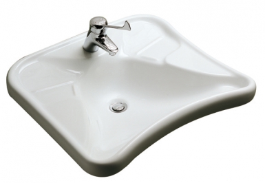 Lavabo matura 2 67 x 60 cm - spécialement étudié pour personnes à mobilité réduite. disponible abidjan cote d'ivoire.