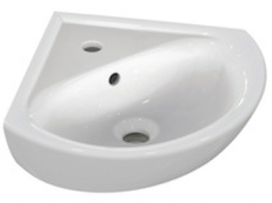 Lave-mains d"angle ulysse 45 cm - percé 1 trou central. disponible abidjan cote d'ivoire.