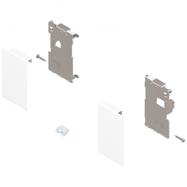 Legrabox attache-façade, montée avec vis entretoise, pour tiroir à l'anglaise, droite + gauche, pour légrabox pure - couleur blanc soie mat. disponible abidjan cote d'ivoire.
