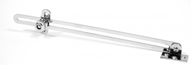 Limiteur d'ouverture à bouton 240 mm à 2 équerres chrome​. disponible abidjan cote d'ivoire.