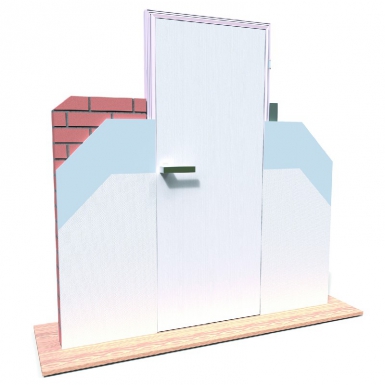 Linteau invisidoor® réversible gauche / droite - adaptable et recoupable 730 mm - out. disponible abidjan cote d'ivoire.