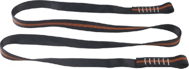 Longe et point d'ancrage en sangle tubulaire - 2 boucles cousues - 1,50 m - largeur 25 mm. disponible abidjan cote d'ivoire.