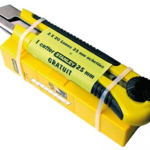 Lot 40 lames de cutter 25 mm + 1 cutter bimatière 25 mm. disponible abidjan cote d'ivoire.